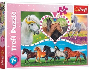 Trefl Puzzle Cai frumoși, 200 piese