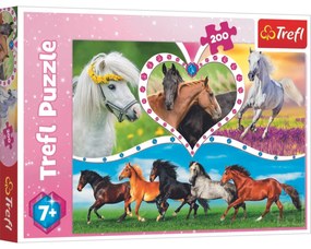 Trefl Puzzle Cai frumoși, 200 piese