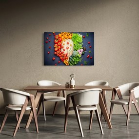 Tablou - Masa plină cu legume (90x60 cm)