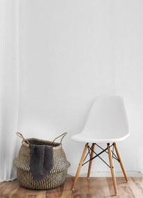 SET 4 SCAUNE ICE ALB,POLIPROPILENA,PICIOARE LEMN