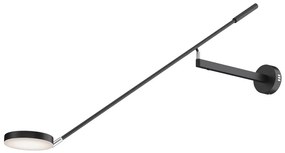 Aplica LED de perete directionabila design modern Fad negru mat