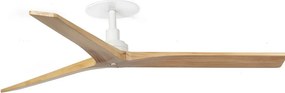 Ventilator incastrat tavan cu telecomanda KLIM M 125cm, alb/ pin