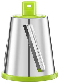 Răzătoare manuală cu 3 atașamente Kinghoff KH 1960, oțel inoxidabil, alb/verde