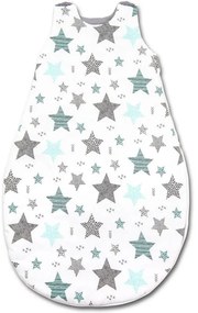 Sac de dormit copii 0-6 luni Kidizi All Mint Stars, 1 tog