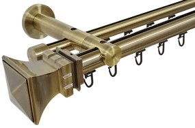 Galerie dubla VERONA dubla 25/19 TEAVA PROFIL AUR ANTIC (Alege marime: 400 cm)