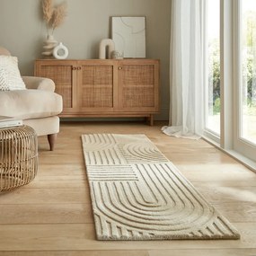 Covor de lână bej 60x230 cm Zen Garden - Flair Rugs