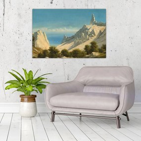 Tablou - Georg Emil Libert, View of Sommerspiret, the Cliffs of Møn, reproducere (90x60 cm)
