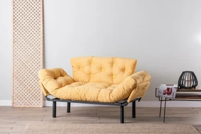 Canapea extensibilă Nitta Mustard