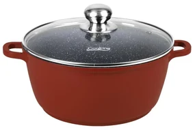 Oală din aluminiu cu capac 30x13.5 cm, 8L – Cooking by Heinner, Colecția Calabria HR-JLG-C30SO, ideală pentru gătit sănătos și rapid