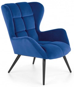 Fotoliu Tyrion velvet bleumarin H91 cm