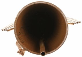 Decorație metalică suspendată de Crăciun Îngerclopoțel 24 cm, auriu