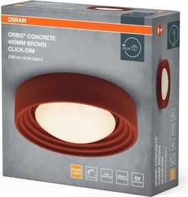 Osram - Plafonieră LED dimabilă ORBIS CONCRETE LED/18W/230V pr.40cm maro/beton