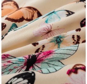 Lenjerie de pat din microfibra flanel VIVA BUTTERFLY crem Dimensiune lenjerie de pat: 70 x 90 cm | 140 x 200 cm