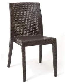Scaun terasa Siena, 41x53x85 cm, maro, aspect ratan