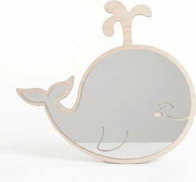 Oglindă Decorativă din Lemn pentru Camera Copilului | Dreamy Whale