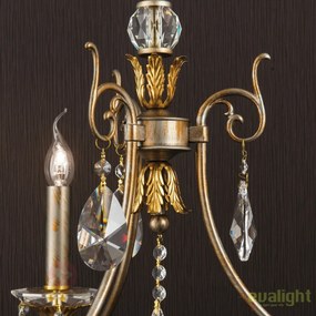 Lampadar LUX super elegant cu 3 brate Miramare STL 12-1149/3 silver-goldOR