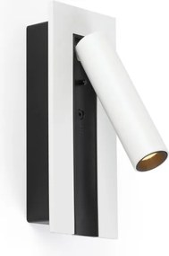 Aplica cu reader LED directionabil stil minimalist GABO alb