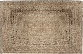 Covor dreptunghiular din iută, 120 x 170 cm, țesut, natural