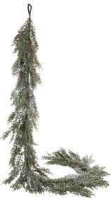 Ghirlanda de Crăciun din tuia, 180 cm, înzăpezită