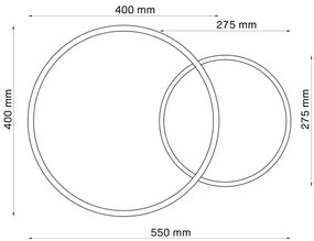 Plafonieră LED ROMAN LED/33W/230V 4000K negru