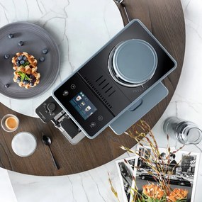 Espressor automat DeLonghi Rivelia Pebble Grey EXAM440.55.G, 1450W, 19 bar, 1.4l, Touchscreen TFT, Twin Shot, Boabe de Cafea, 17 bauturi, Gri