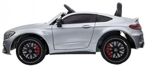 Masinuta Electrica cu acumulator pentru copii NOVOKIDS™ Mercedes C63S AMG Coupe, Cu telecomanda, Roti din Cauciuc EVA, 3-8 ani , Usi cu deschidere ,