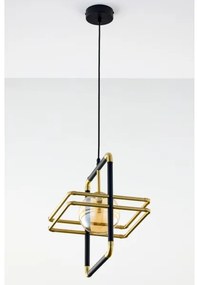 Lustră pe cablu Jupiter 2025 FIORI 1xG9/10W/230V negru/auriu/bej