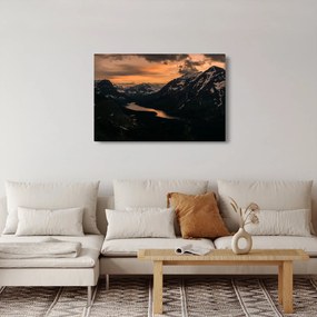 Tablou - Lac între munți (90x60 cm)