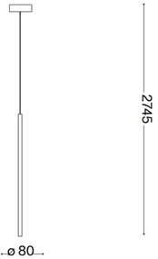 Lustră LED pe cablu Ideal Lux FILO LED/3,5W/230V 3000K CRI 90 alb