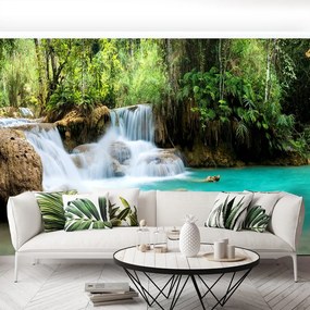 Fototapet Kuang Si Cascada