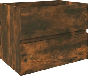 vidaXL Dulap chiuvetă, stejar fumuriu, 60x38,5x45 cm, lemn prelucrat
