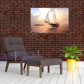 Tablou cu iaht (90x60 cm)