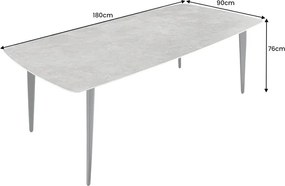 Masa dining design modern Milano gri 180x90cm