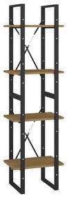 806425 vidaXL Bibliotecă cu 4 rafturi, 40x30x140 cm, lemn masiv de pin