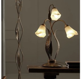 Lampă de masă ONLI ALGA 3xE14/6W/230V 61 cm bronz