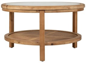 Masuta de cafea decorativa, din lemn de pin, Natur, 75 cm. Firmin