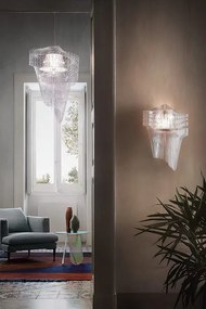 Aplica de perete design Art Deco realizata manual Aria Transparent