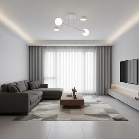 Lustră aplicată HOLON 2xG9/8W/230V + 2xGX53/12W gri