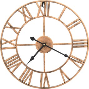 vidaXL Ceas de perete, auriu, 40 cm, metal