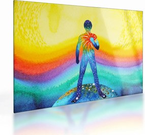 Tablou pe sticlă - Forța interioară (70x50 cm)