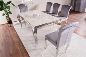 Masa Ceramica Calacatta Prince alb/crom - l90 x L150 x h75 cm