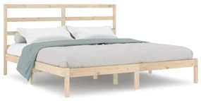 3104953 vidaXL Cadru de pat, 200x200 cm, lemn masiv de pin