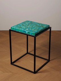 Masuta laterala, din metal si ceramica, Mosaic