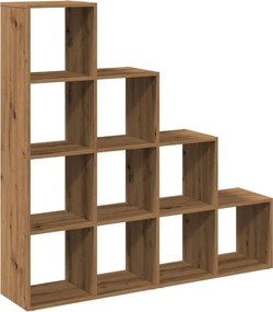 vidaXL Bibliotecă/separator 4 niveluri stejar 131,5x29x131,5 cm lemn