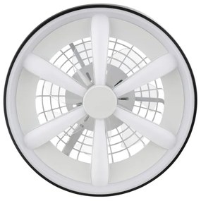 Ventilator LED RGBW de tavan cu lumină Brilliant GAIANO LED/48W/230V negru + telecomandă
