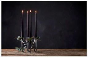 Sfeșnic Morsø Roots, argintiu