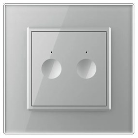 Intrerupatorul Dublu cu Touch LIVOLO cu Rama Din Sticla – Protocol Zigbee EC