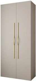 Dulap de haine 110 cm Carmela 40-2 (Cașmir + Auriu). 1126552
