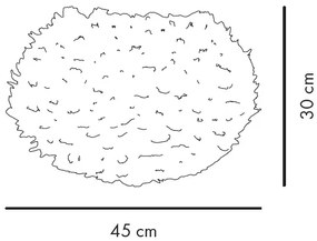 Abajur modern cu pene de gasca EOS mediu albastru deschis, 45cm 2024 VTC