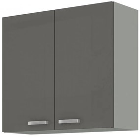 Dulap superior de bucătărie Gonir 80 G 72 2F (gri + gri). 1032712